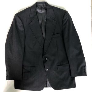Burberry Black w/ Red Stripes Blazer Wool Size 40R